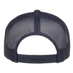 Classic Yupoong Navy2 Flat Brim Trucker front