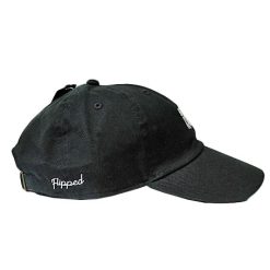 Flipped karen Dad Cap logo Black dacave