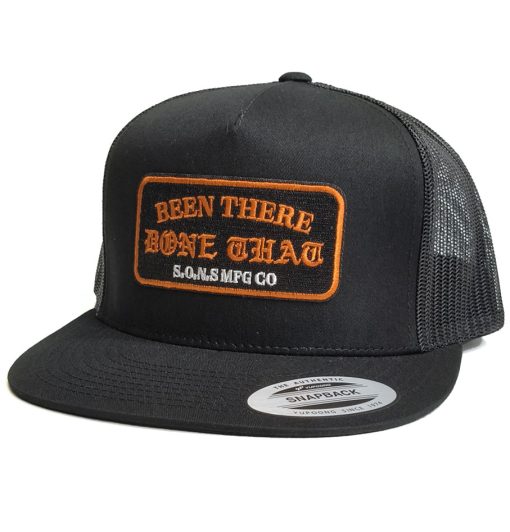 SONS Brand 'Been There Done That' Trucker Mesh Cap Black
