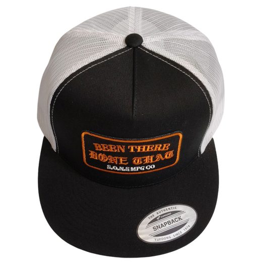 SONS Brand 'Been There Done That' Trucker Mesh Cap Black/White - Image 4