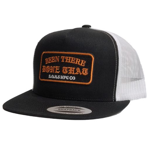 SONS Brand 'Been There Done That' Trucker Mesh Cap Black/White
