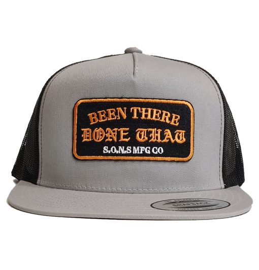 SONS Brand 'Been There Done That' Trucker Mesh Cap Silver/Black - Image 2
