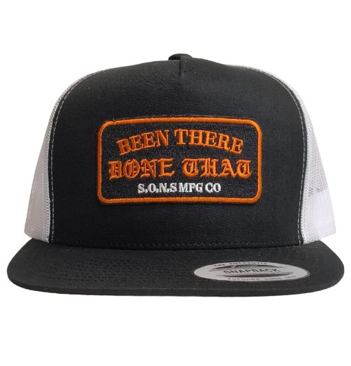 SONS Brand 'Been There Done That' Trucker Mesh Cap Black/White - Image 2
