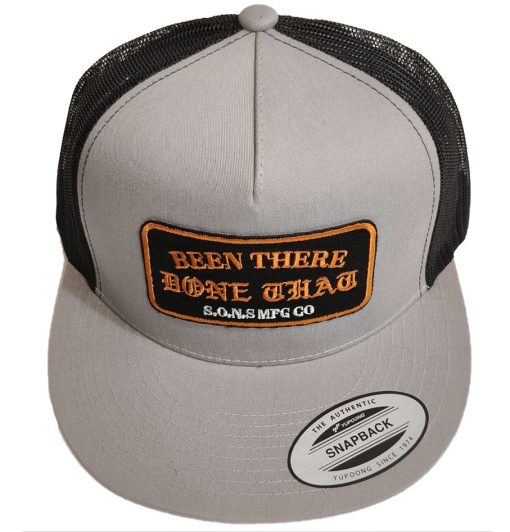 SONS Brand 'Been There Done That' Trucker Mesh Cap Silver/Black - Image 3