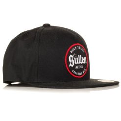 Sullen Art Collective FACTORY1 SNAPBACK HAT BLACK RED dacave Capstoresg Hatstoresg Dacavestore