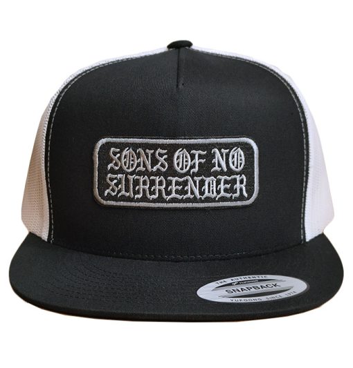 SONS Brand 'OG Patch' Trucker Mesh Cap Black/White - Image 3