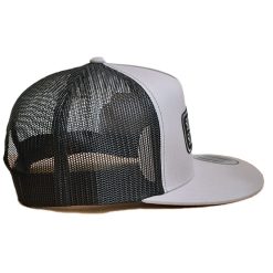 silver grey black patch trucker cap sons brand