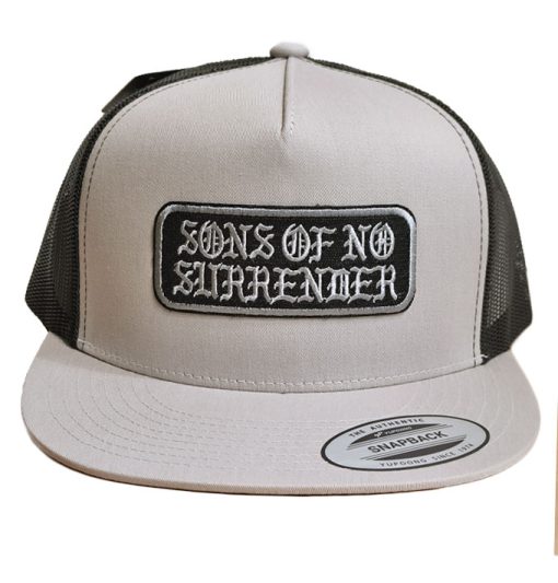 SONS Brand 'OG Patch' Trucker Mesh Cap Silver/Black - Image 2