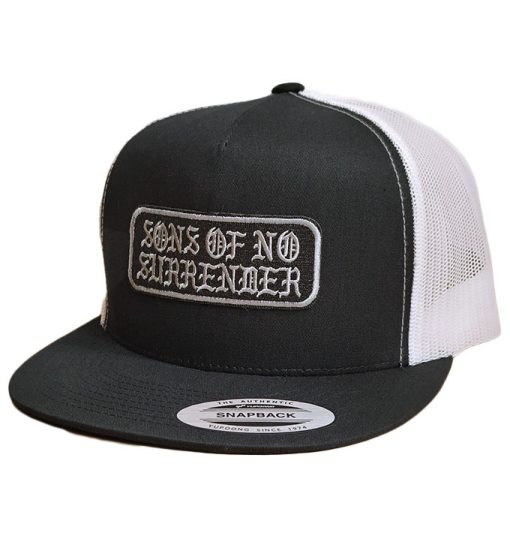Black White trucker cap patch OG patch Sons brand