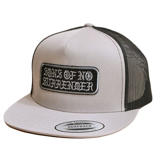 silver grey trucker patch OG patch Sons brand