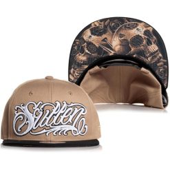 Sullen Art Collective Muertos Snapback Hat KHAKI