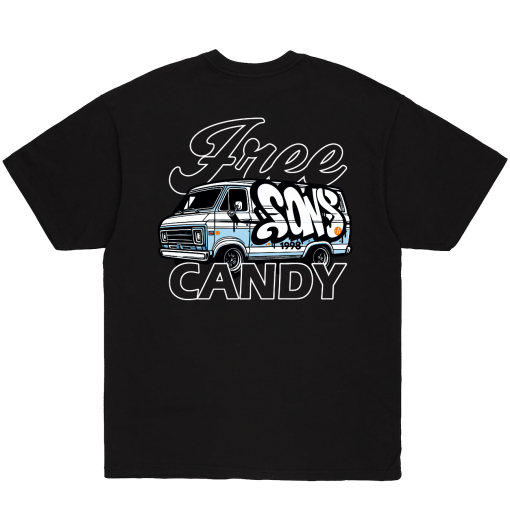 Sons brand Tee Free Candy Black