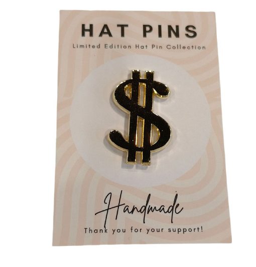 Hat Pin Dollar Sign