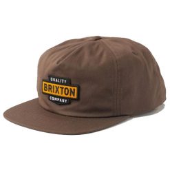 Brixton Osborn MP Snapback Hat in Pinecone Brown