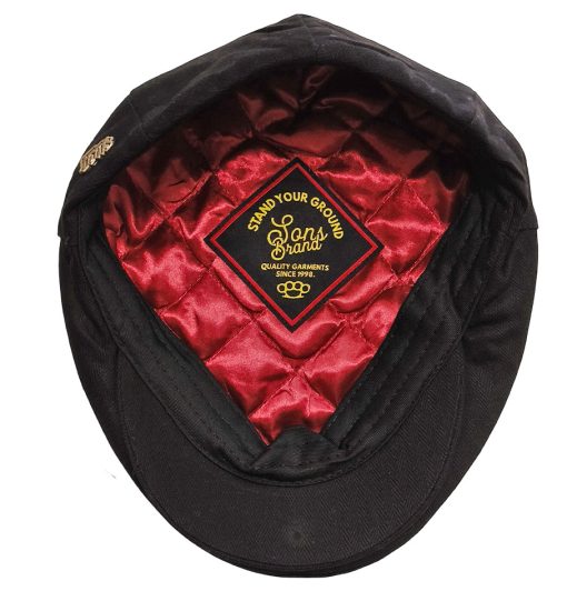 SONS "Gorra" Ivy Flat Cap Black - Image 6
