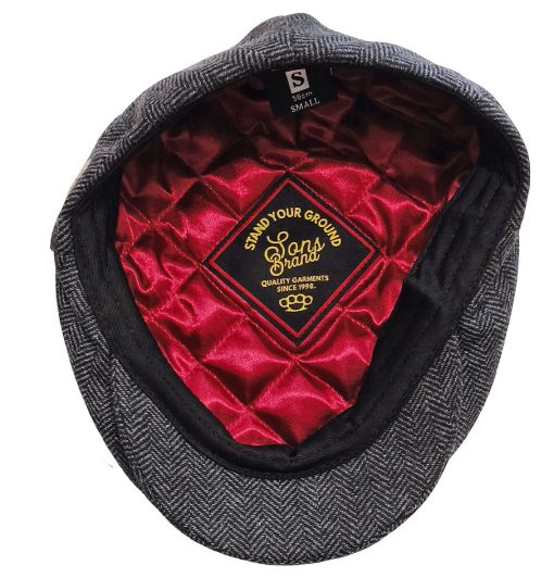 SONS "Gorra" Ivy Herringbone Dark Grey Hat - Image 6