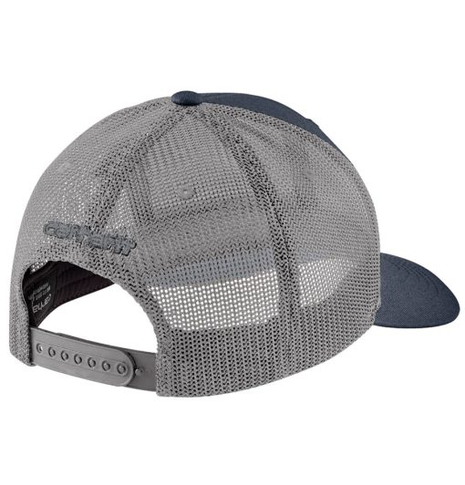Carhartt Rugged Flex Twill Mesh-Back Logo Patch Navy Trucker Cap - Image 2