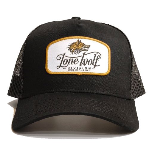 SONS Brand 'Wolf' Aframe Trucker Mesh Cap Black - Image 2