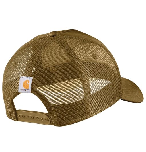 Carhartt Rugged Flex Twill Mesh-Back Script Patch Golden Grass Trucker Cap - Image 2