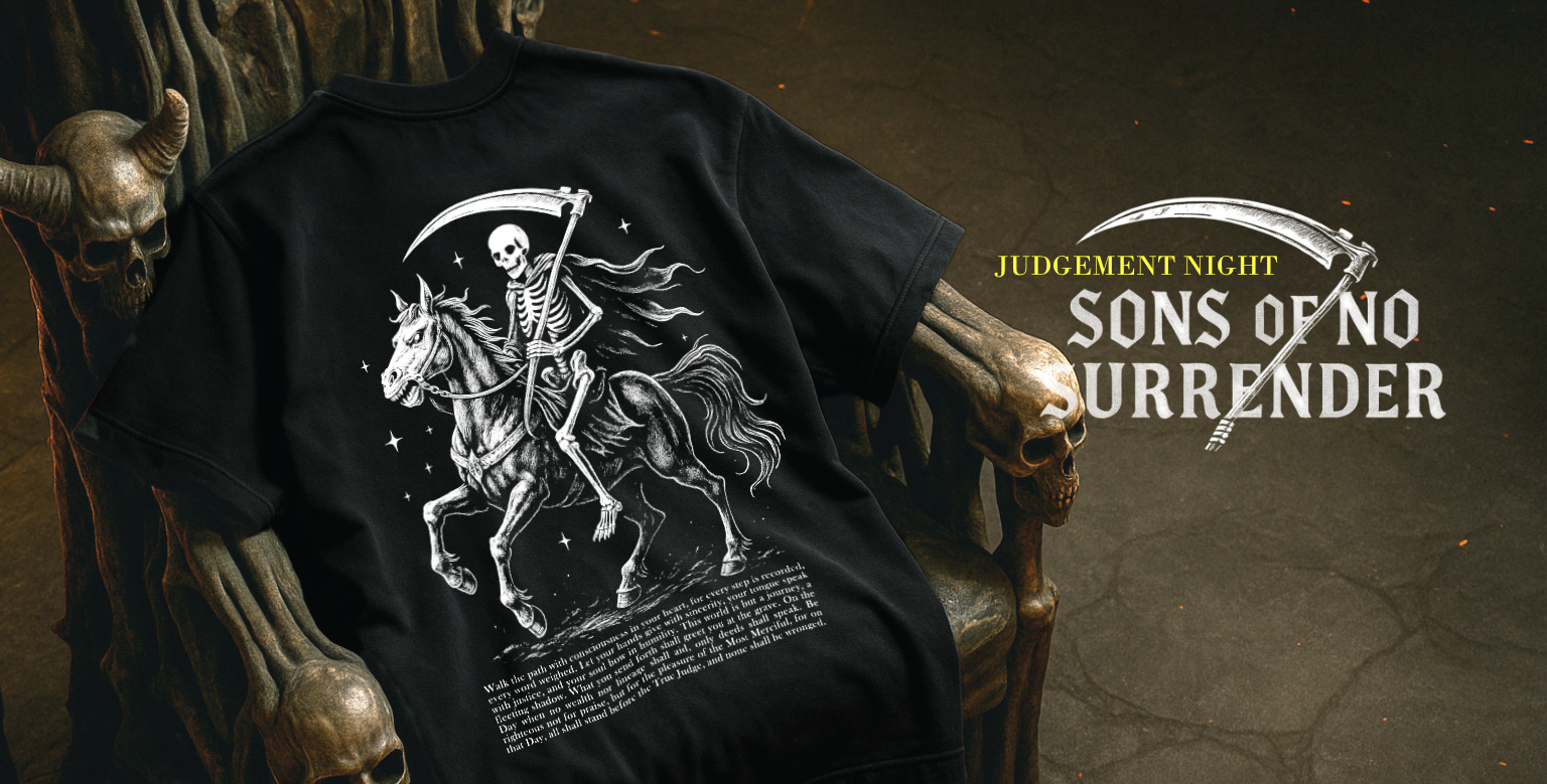 black tshirt judgement night Sons brand Dacave singapore