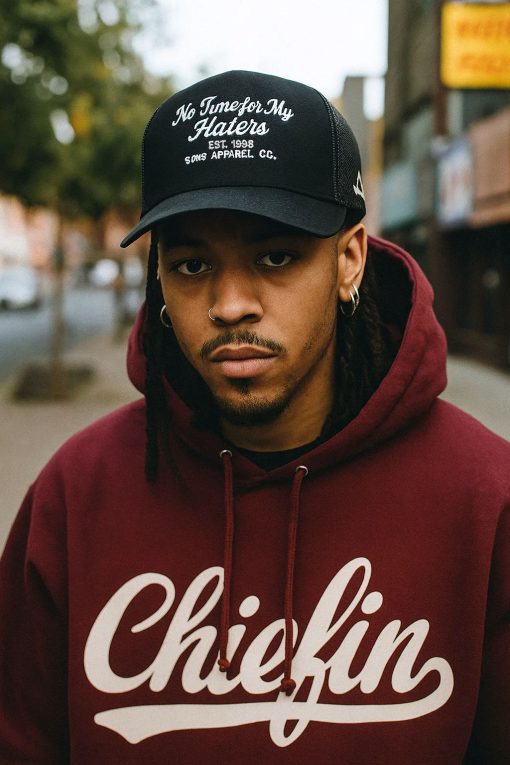 SONS "HATERS" Black Aframe Trucker Mesh Cap - Image 2