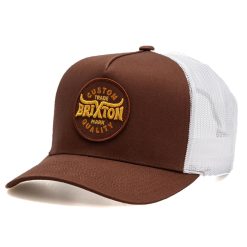 Brixton Gibson C Np Mp Trucker Cap - Brown/White