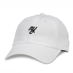 American Needle Mini NY Logo White Dad Cap