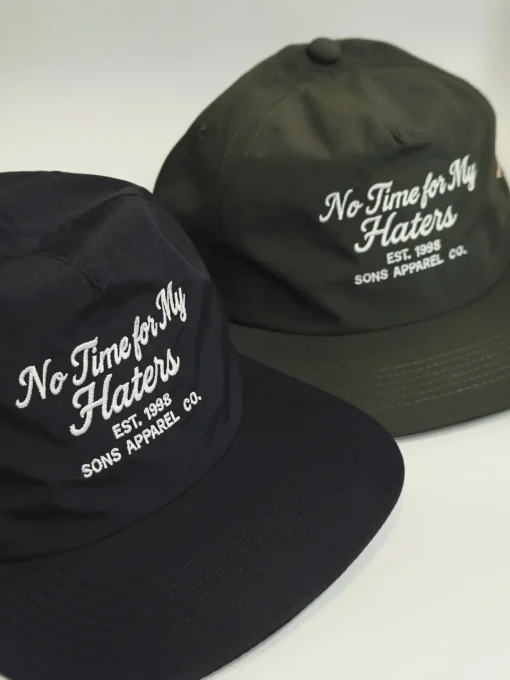 SONS "HATERS" Black Nylon Unstructured Snapback Cap - Image 7