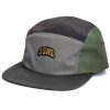 5 Panel Nylon Camper "Classic Patch II" by SONS brand Grey-Green-Black