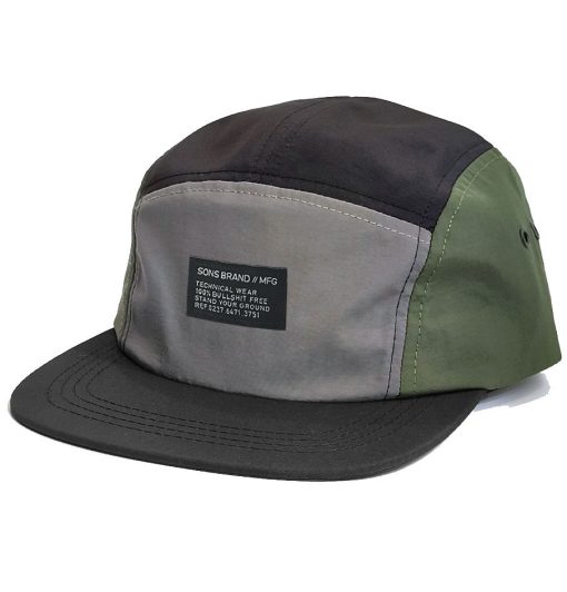 5 panel nylon camper sons brand