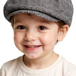 a closeup studio portrait of a smiling