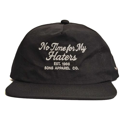 SONS "HATERS" Black Nylon Unstructured Snapback Cap - Image 2
