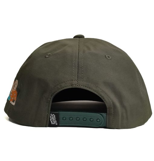 SONS "HATERS" Olive Green Nylon Unstructured Snapback Cap - Image 4