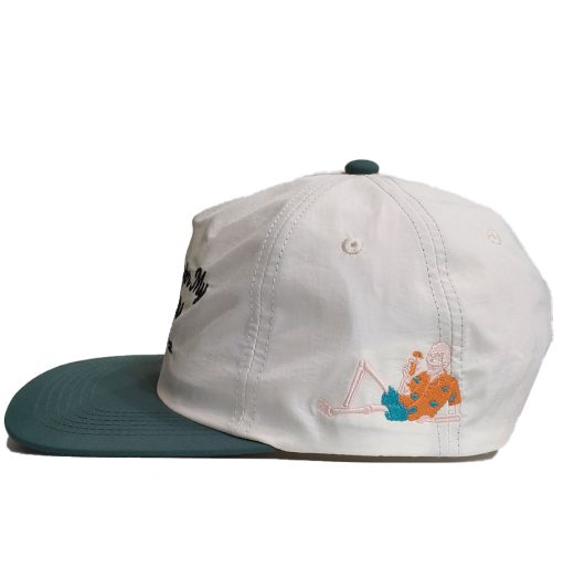 SONS "HATERS" Cream/Green Nylon Unstructured Snapback Cap - Image 3