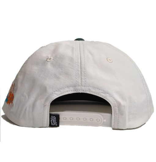 SONS "HATERS" Cream/Green Nylon Unstructured Snapback Cap - Image 4