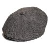 Kids Newsboy Herringbone Grey Cap
