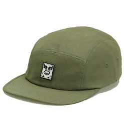 Obey Icon Patch Camp 5 Panel Cap Olive