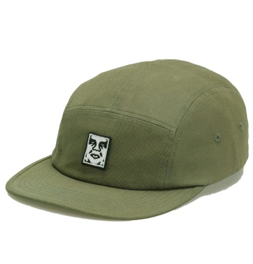 Obey Icon Patch Camp 5 Panel Cap Olive