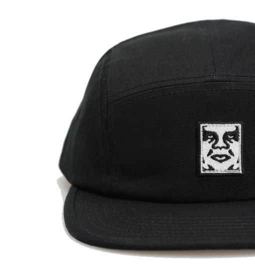 Obey Icon Patch Camp 5 Panel Cap Black - Image 2