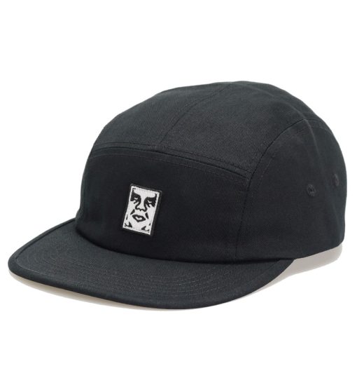 Obey Icon Patch Camp 5 Panel Cap Black