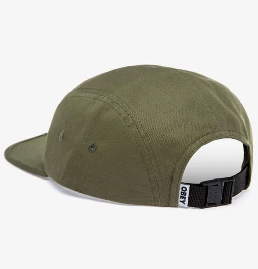 Obey Icon Patch Camp 5 Panel Cap Olive - Image 5