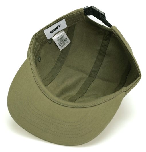 Obey Icon Patch Camp 5 Panel Cap Olive - Image 4